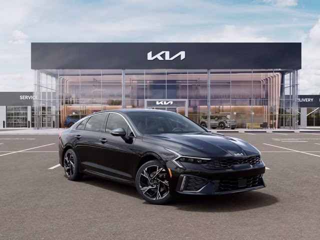 2026 Aurora Black Pearl Kia K5 GT-Line AWD Sedan