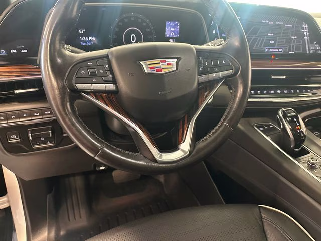 2022 Crystal White Tricoat Cadillac Escalade Premium Luxury 4X4 SUV