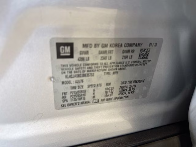 2018 Quicksilver Metallic Buick Encore Preferred FWD SUV