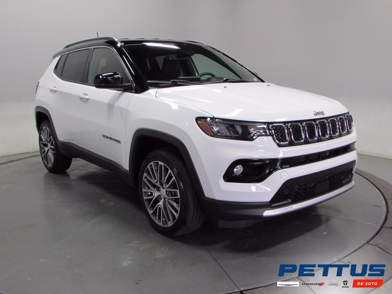 2023 Bright White Clearcoat Jeep Compass Limited 4X4 SUV