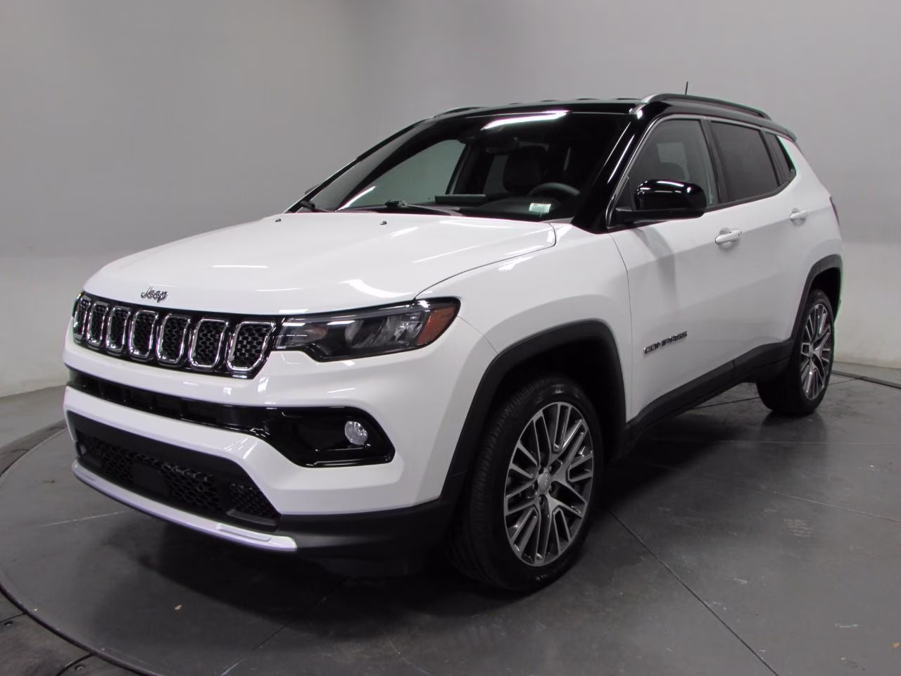 2023 Bright White Clearcoat Jeep Compass Limited 4X4 SUV