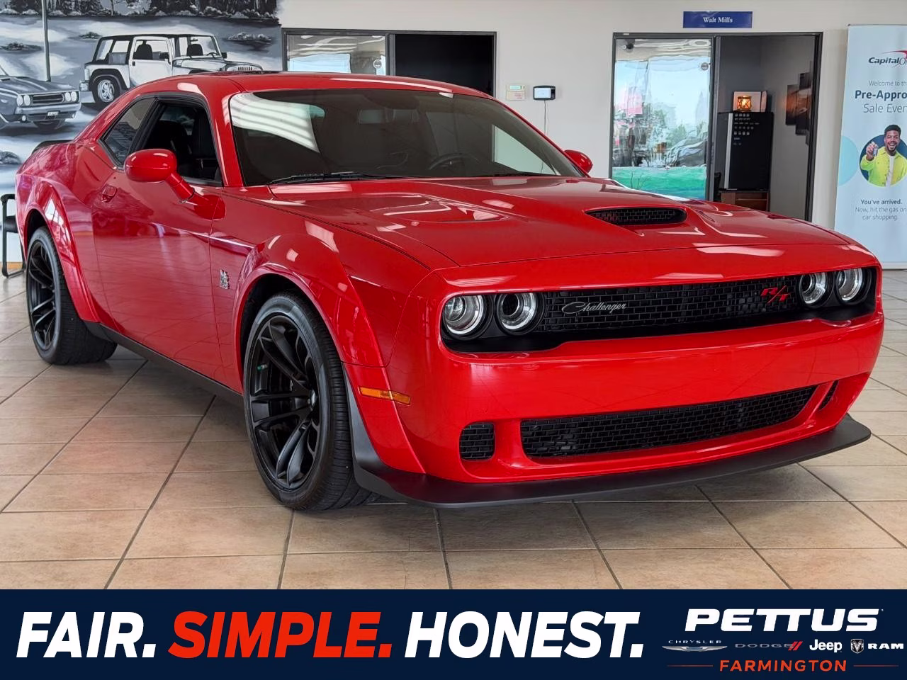 2023 Go Mango Dodge Challenger R/T Scat Pack Widebody RWD Coupe