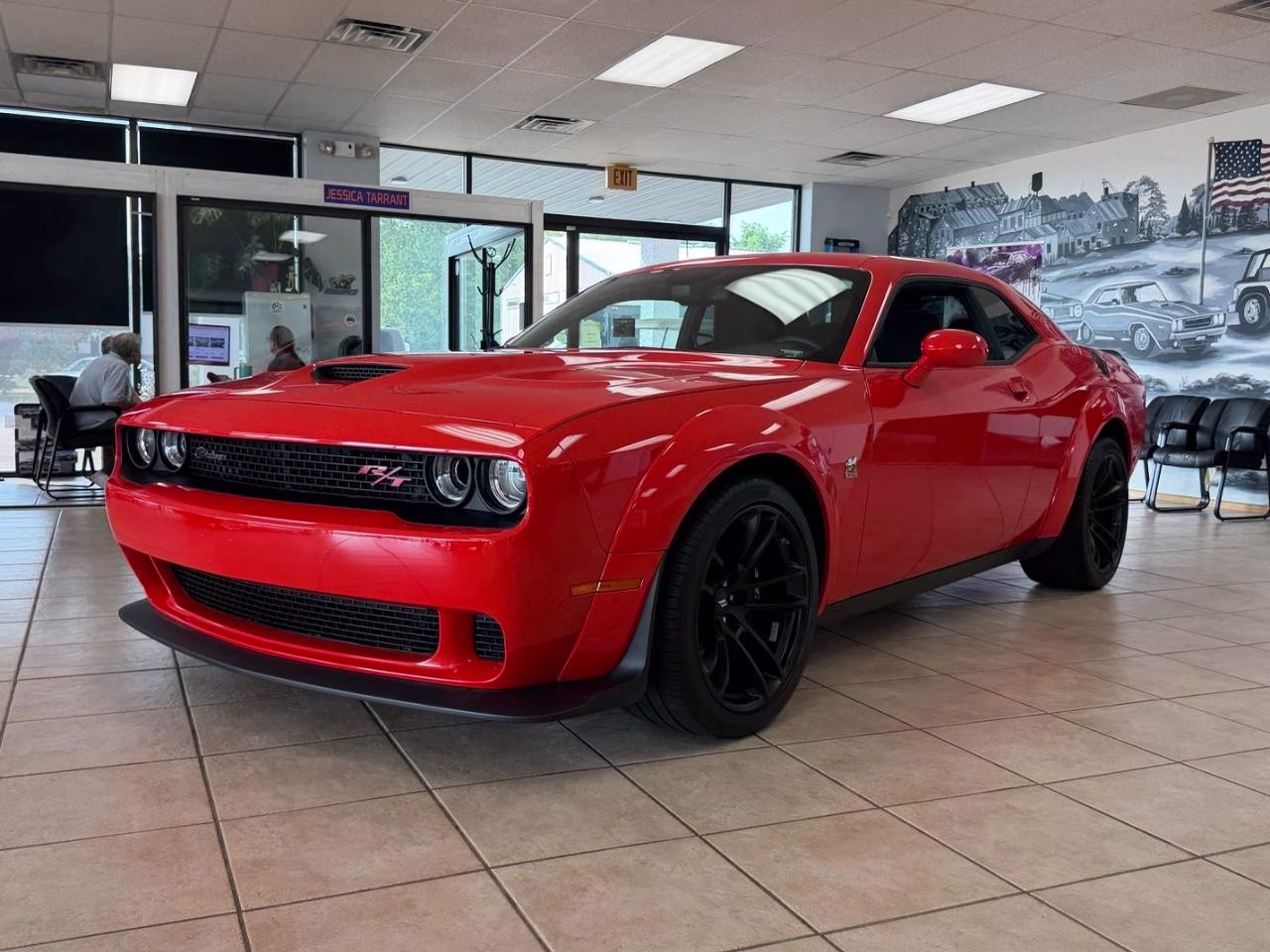 2023 Go Mango Dodge Challenger R/T Scat Pack Widebody RWD Coupe