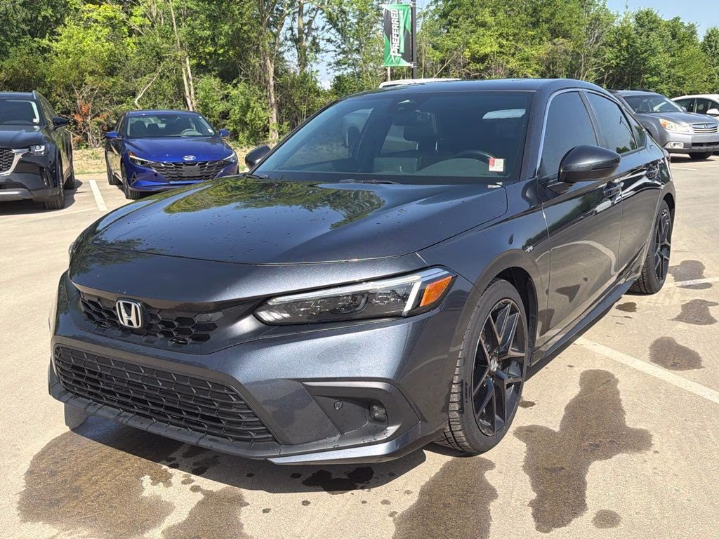 2024 Meteorite Gray Metallic Honda Civic Sport Touring FWD Hatchback