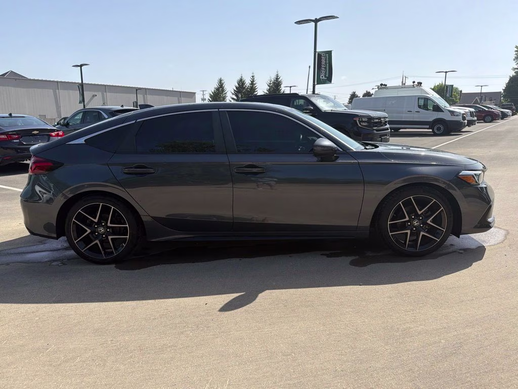 2024 Meteorite Gray Metallic Honda Civic Sport Touring FWD Hatchback