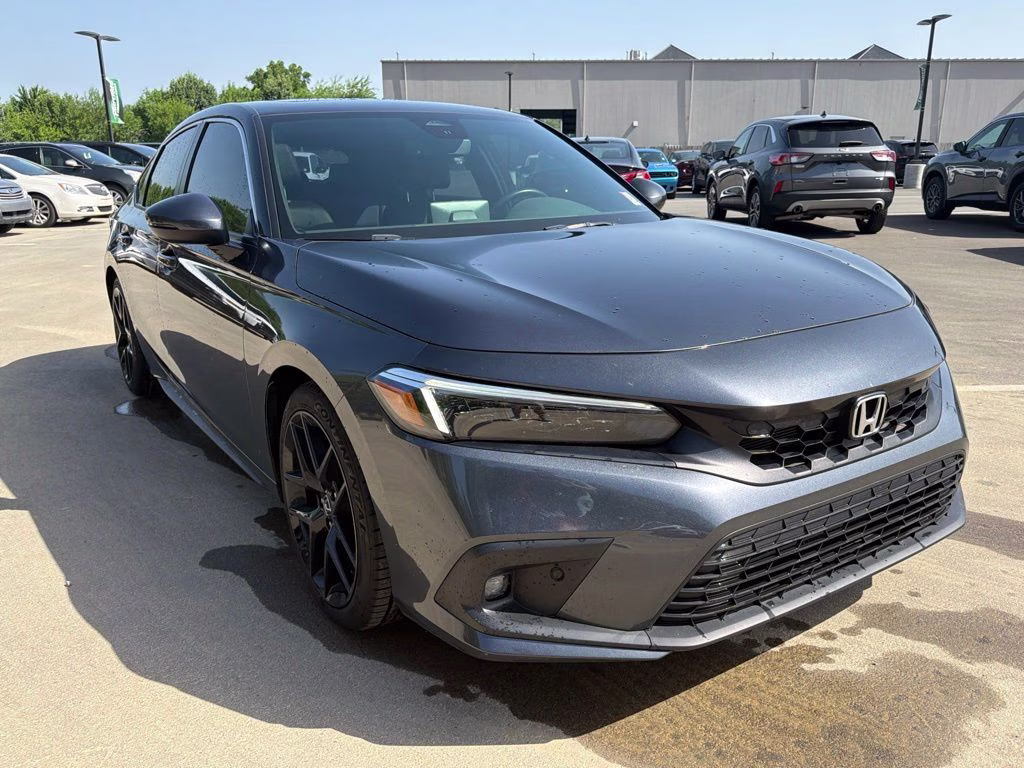 2024 Meteorite Gray Metallic Honda Civic Sport Touring FWD Hatchback