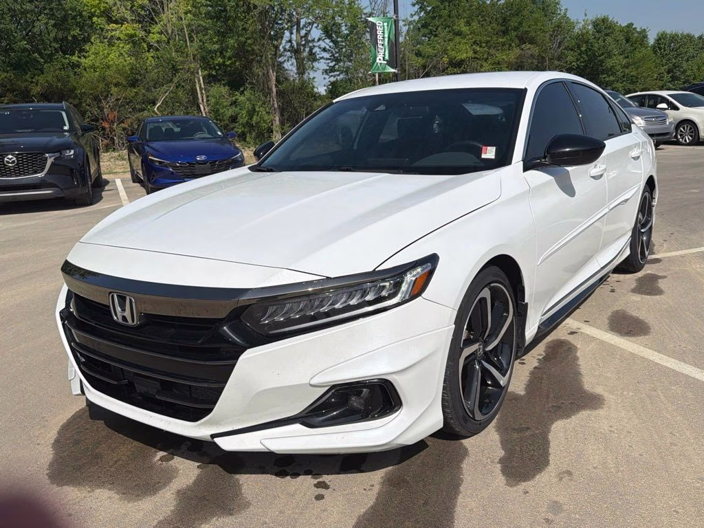 2022 Platinum White Pearl Honda Accord Sport FWD Sedan