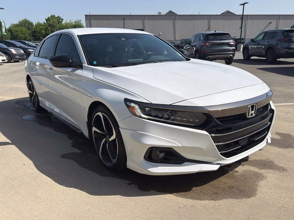 2022 Platinum White Pearl Honda Accord Sport FWD Sedan