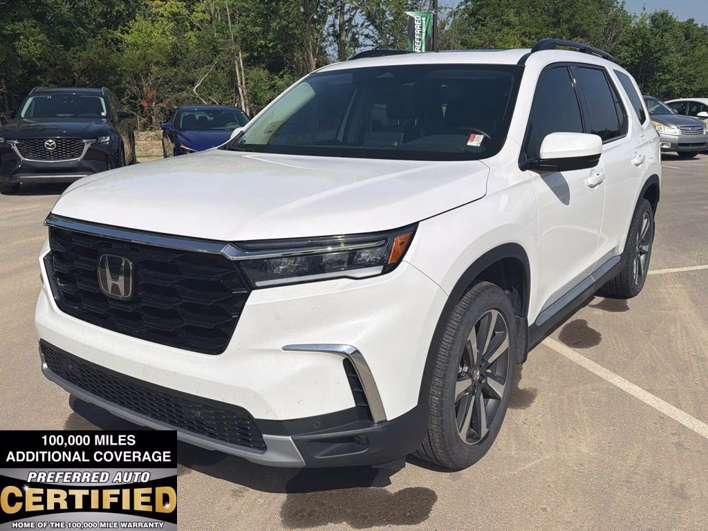 2024 Platinum White Pearl Honda Pilot Touring AWD SUV