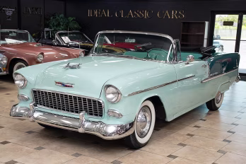 1955 Neptune Green/Sea Mist Green Chevrolet Bel Air - Power Steering Convertible