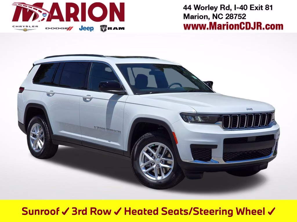 2026 Bright White Clearcoat Jeep Grand Cherokee L Laredo X 4X4 SUV