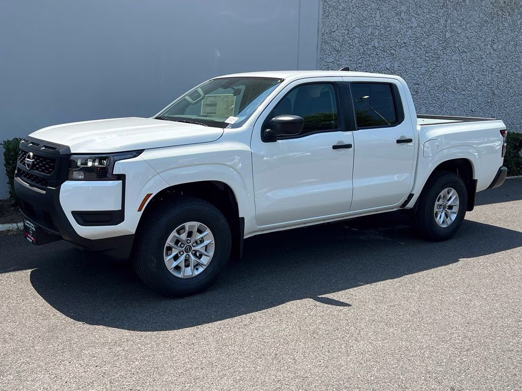 2026 Glacier White Nissan Frontier S 4X4 Truck