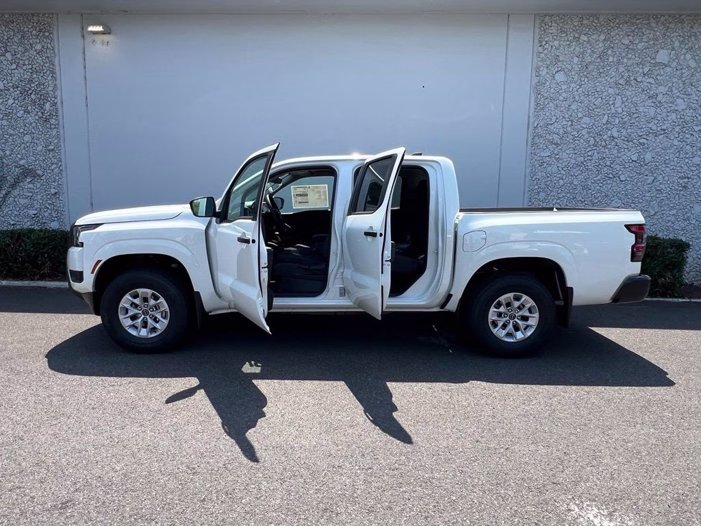 2026 Glacier White Nissan Frontier S 4X4 Truck