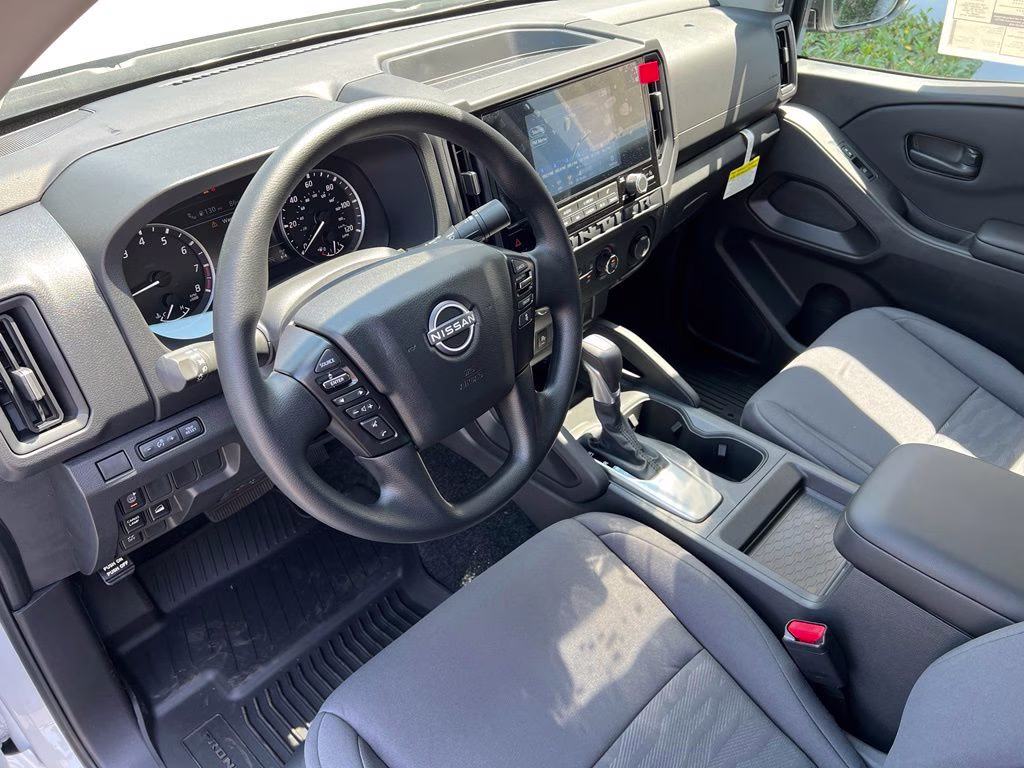 2026 Glacier White Nissan Frontier S 4X4 Truck