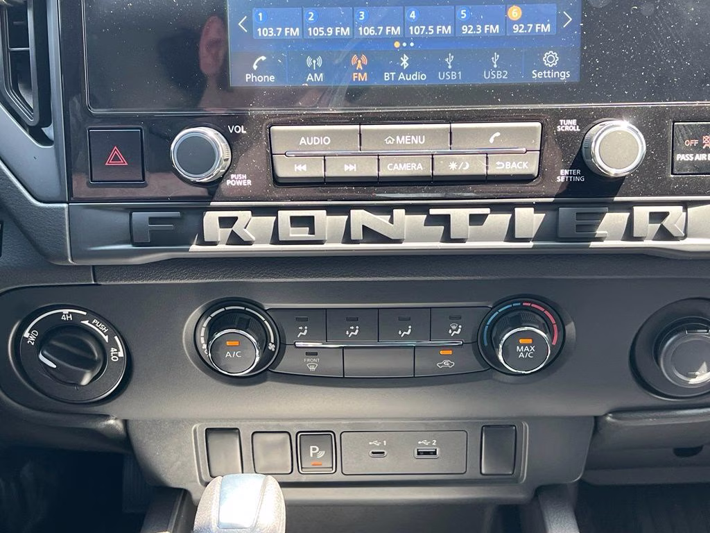 2026 Glacier White Nissan Frontier S 4X4 Truck