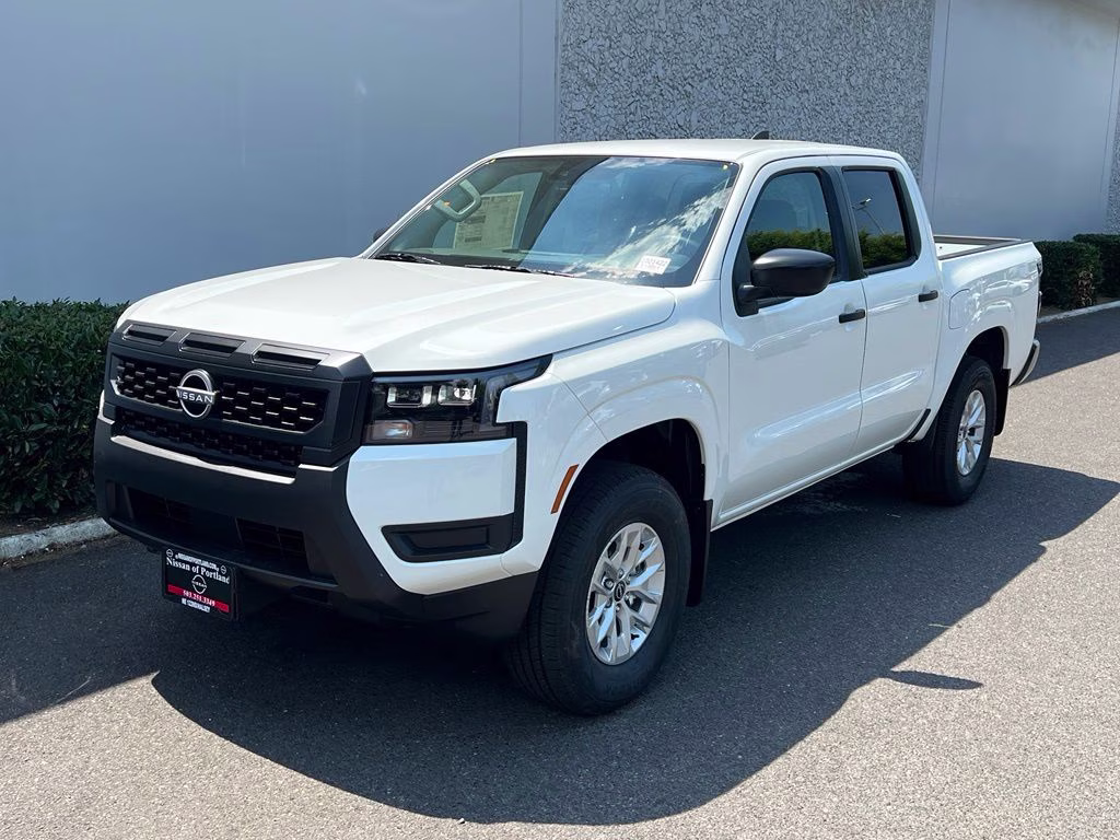 2026 Glacier White Nissan Frontier S 4X4 Truck