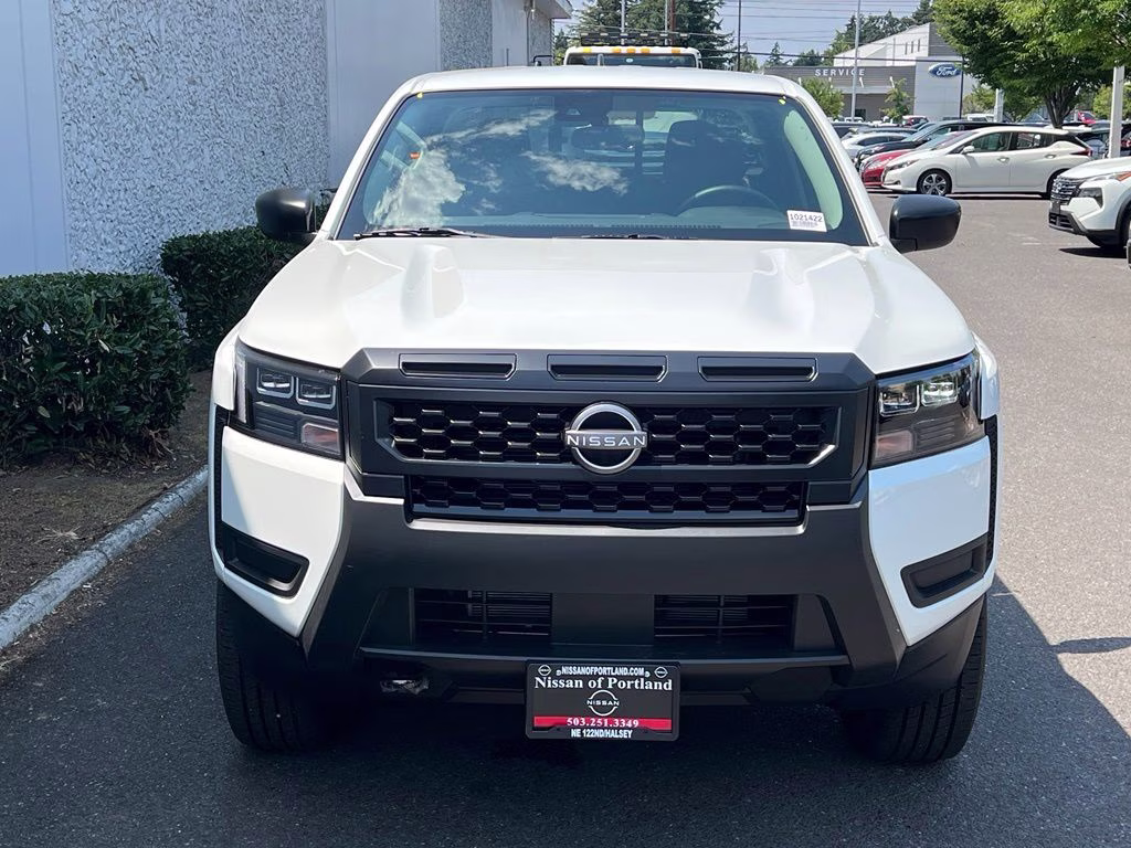 2026 Glacier White Nissan Frontier S 4X4 Truck