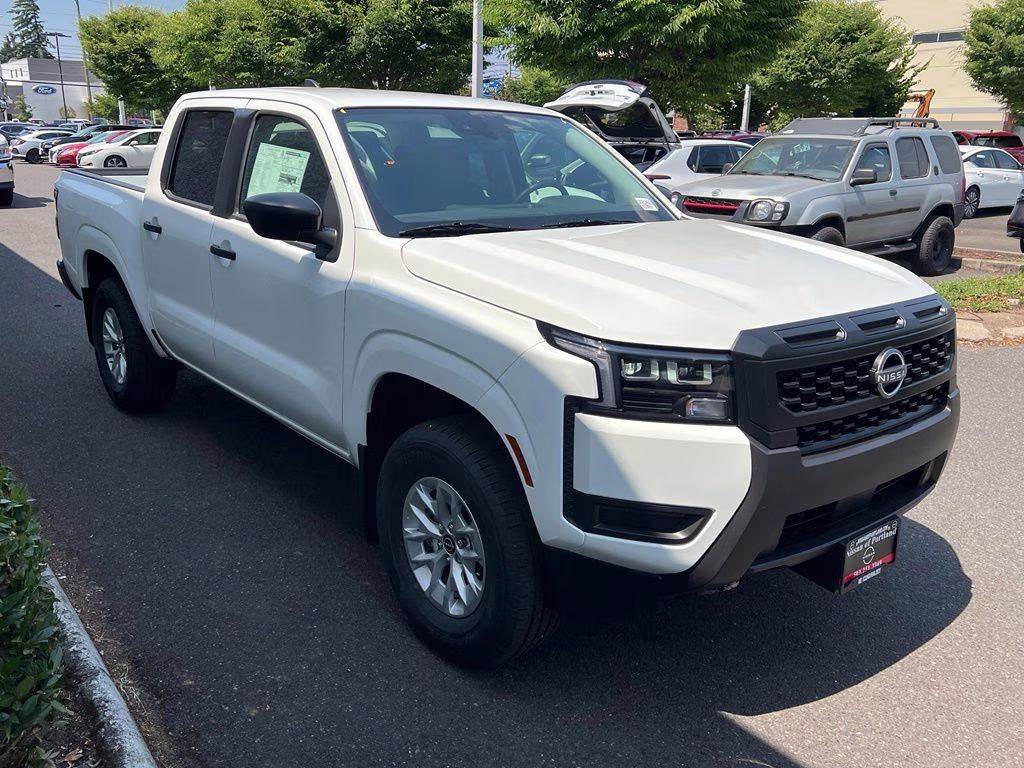 2026 Glacier White Nissan Frontier S 4X4 Truck