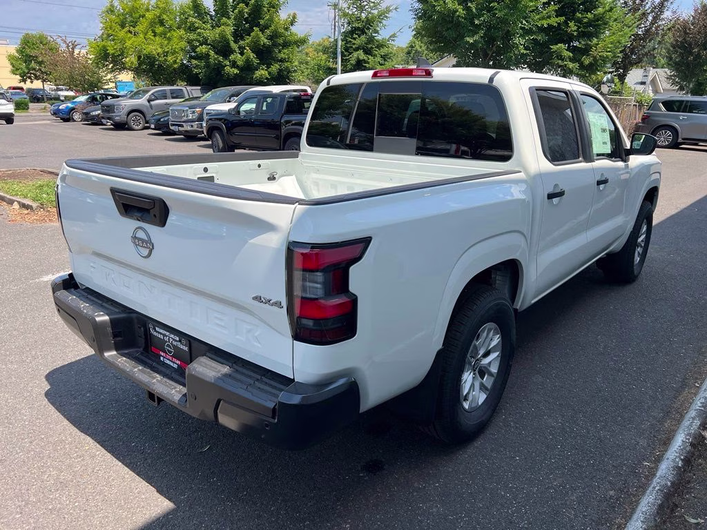 2026 Glacier White Nissan Frontier S 4X4 Truck