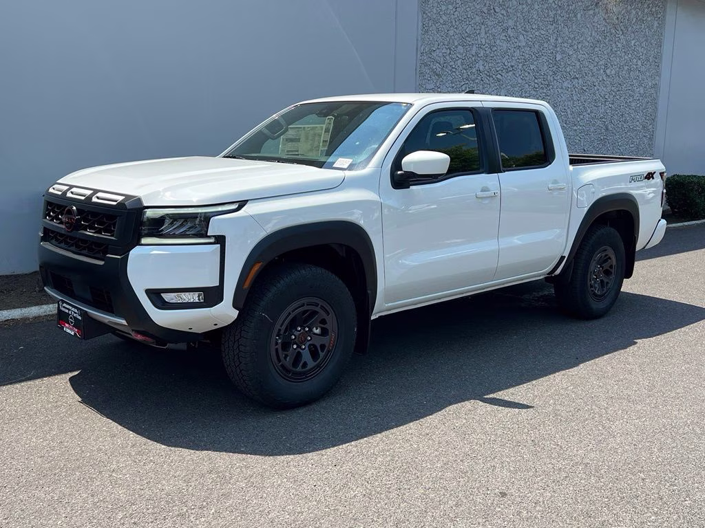 2026 Glacier White Nissan Frontier PRO-4X 4X4 Truck