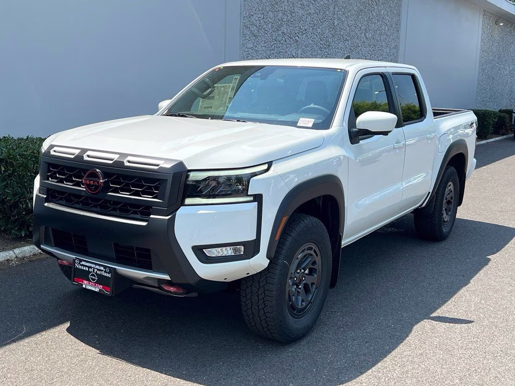 2026 Glacier White Nissan Frontier PRO-4X 4X4 Truck