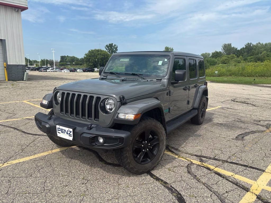 2021 Gray Clearcoat Jeep Wrangler Unlimited Sahara Altitude 4X4 SUV