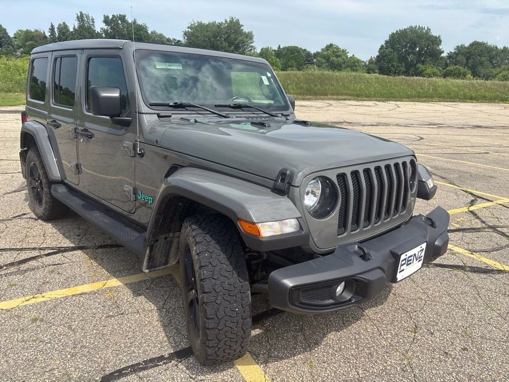 2021 Gray Clearcoat Jeep Wrangler Unlimited Sahara Altitude 4X4 SUV