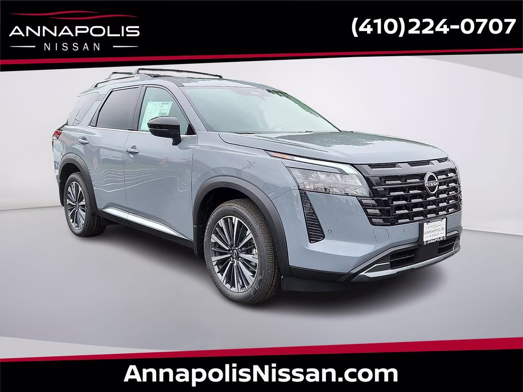 2026 Boulder Gray Pearl Nissan Pathfinder Platinum 4X4 SUV