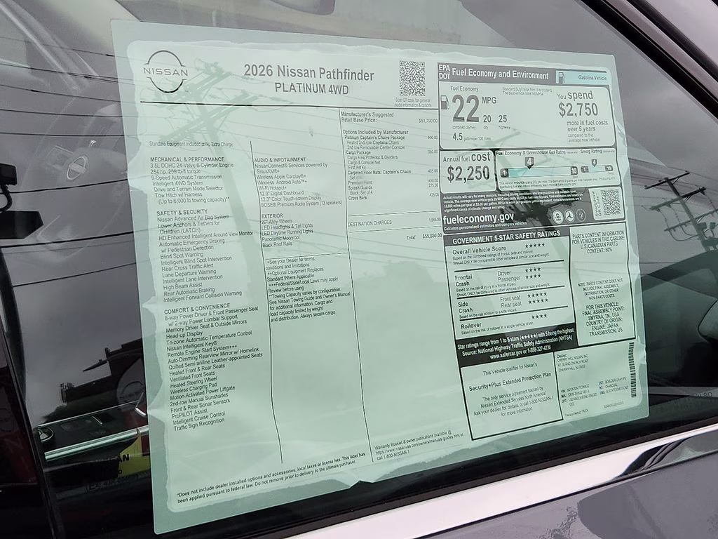 2026 Boulder Gray Pearl Nissan Pathfinder Platinum 4X4 SUV