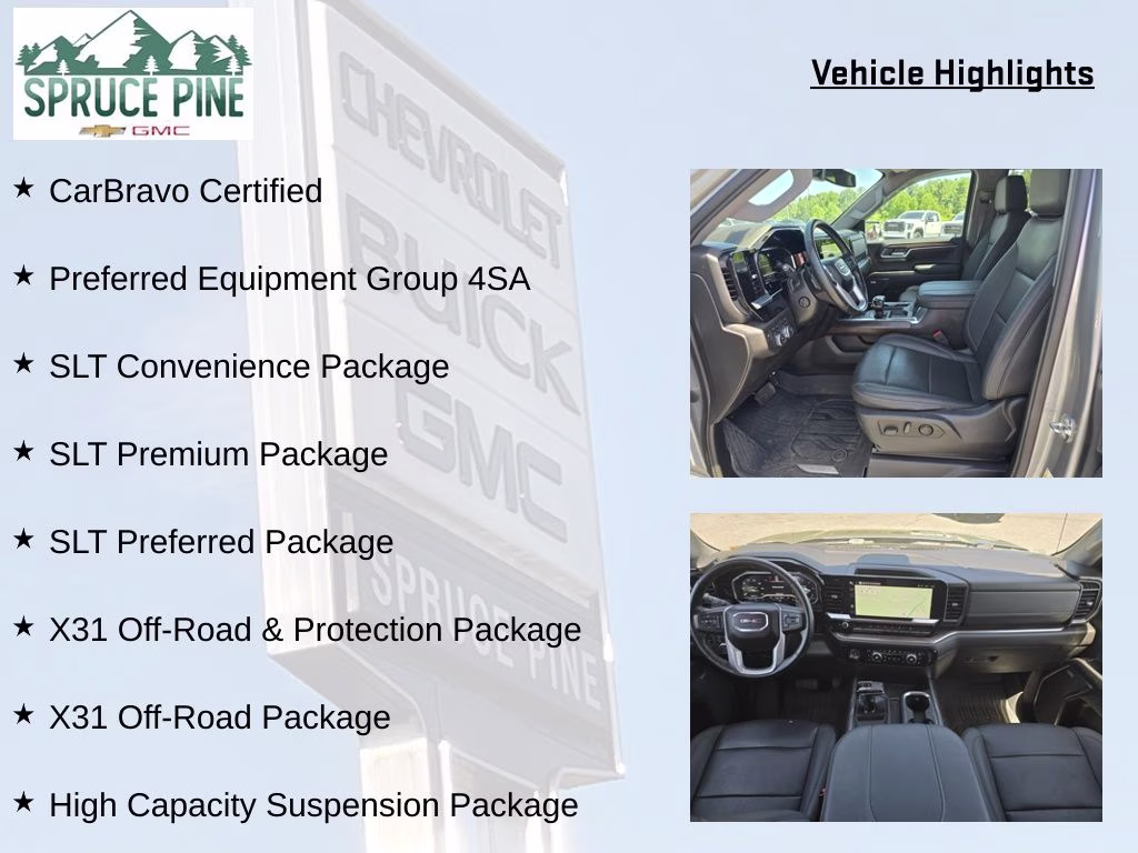 2023 Sterling Metallic GMC Sierra 1500 SLT 4X4 Truck