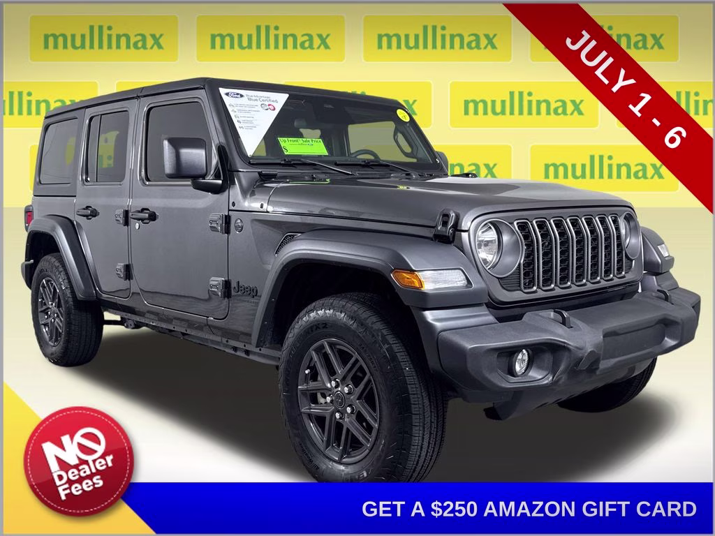 2025 Granite Crystal Metallic Clearcoat Jeep Wrangler Sport S 4X4 SUV
