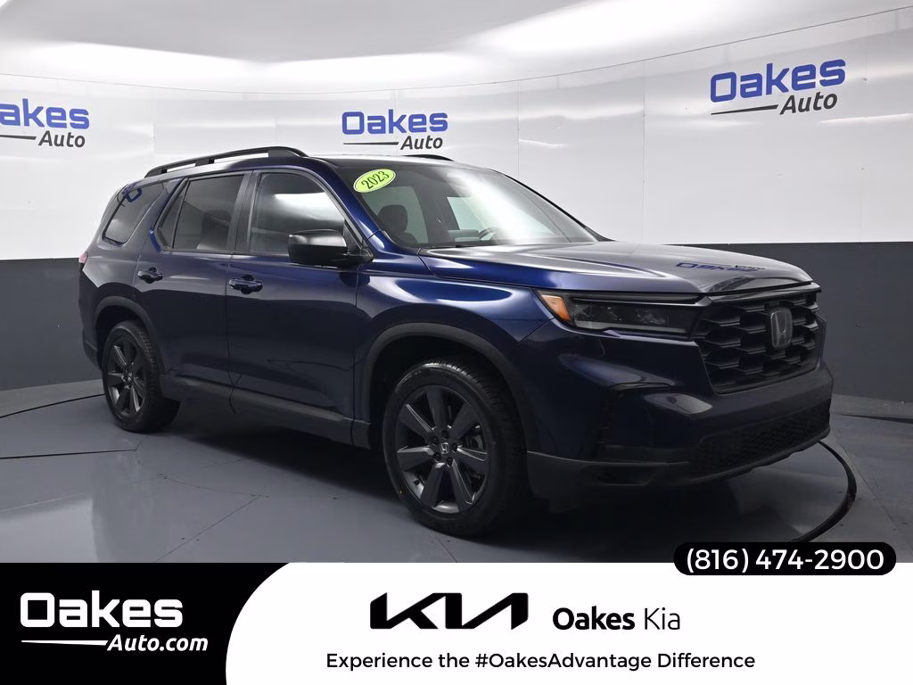 2023 Obsidian Blue Pearl Honda Pilot Sport AWD SUV