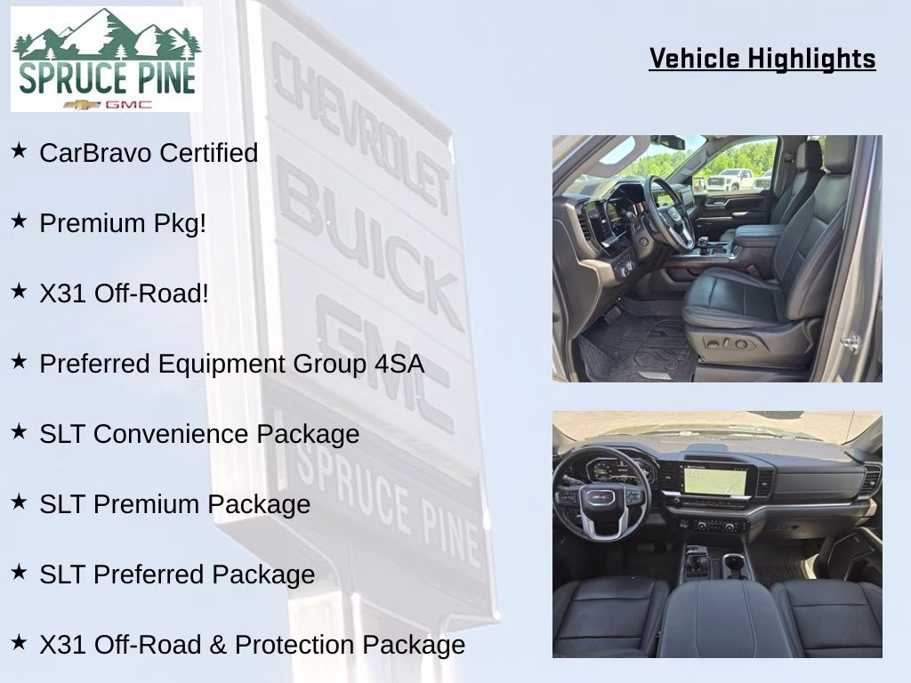 2023 Sterling Metallic GMC Sierra 1500 SLT 4X4 Truck