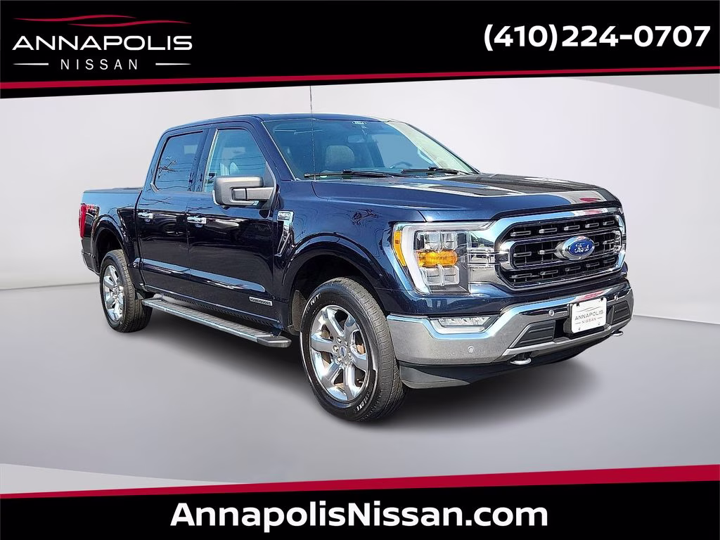 2021 Blue Metallic Ford F-150 XLT 4X4 Truck