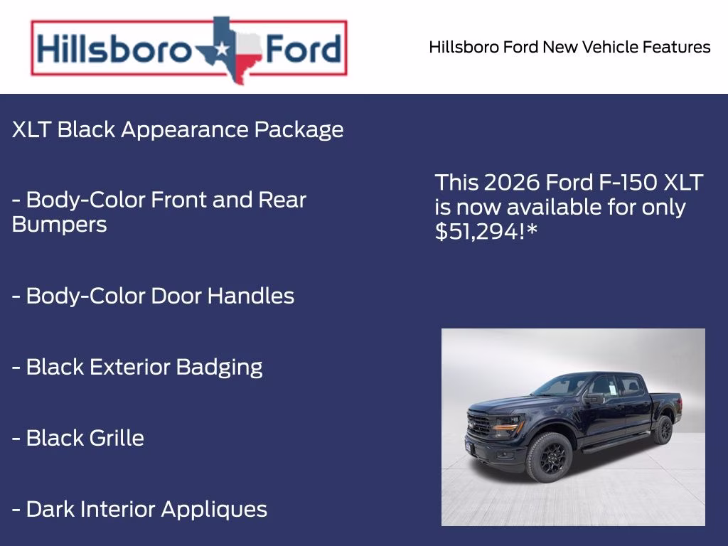 2026 Antimatter Blue Metallic Ford F-150 XLT 4X4 Truck