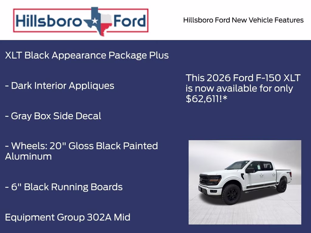 2026 Oxford White Ford F-150 XLT 4X4 Truck