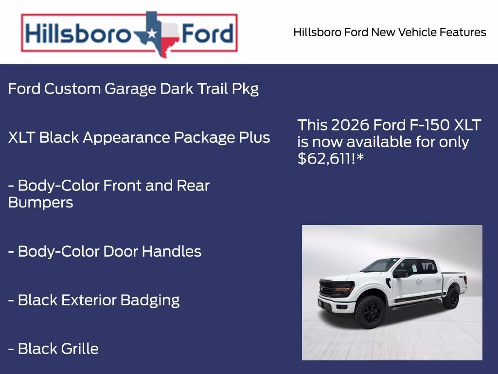2026 Oxford White Ford F-150 XLT 4X4 Truck