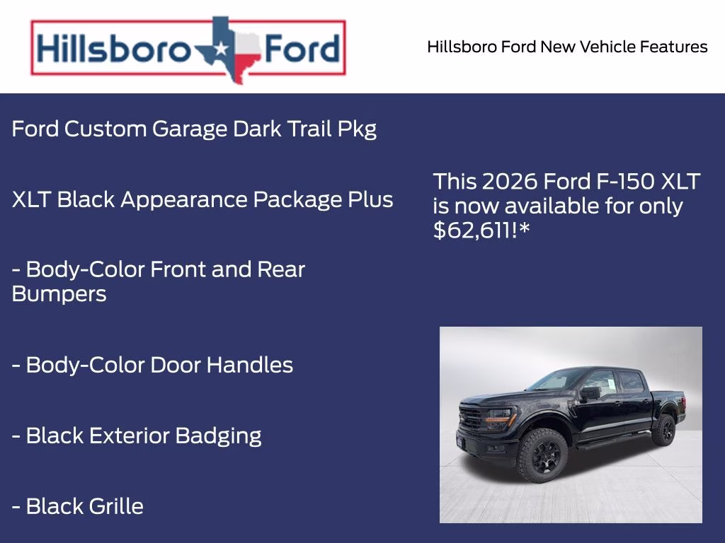 2026 Agate Black Metallic Ford F-150 XLT 4X4 Truck