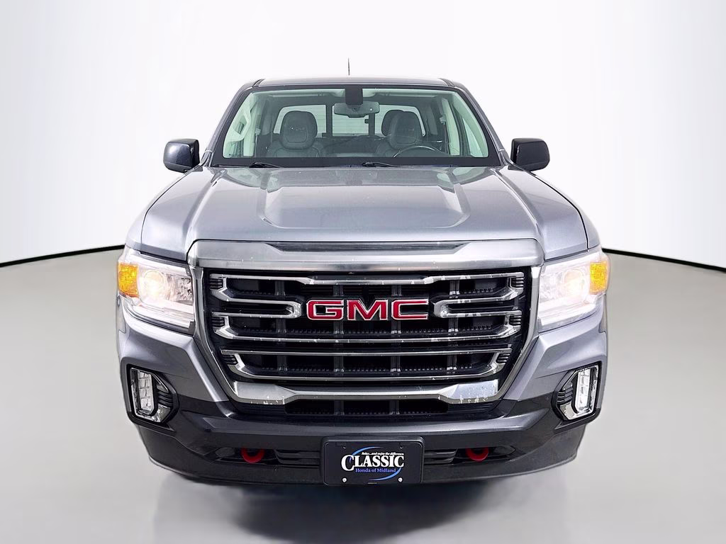 2021 Satin Steel Metallic GMC Canyon AT4 w/Leather 4X4 Truck
