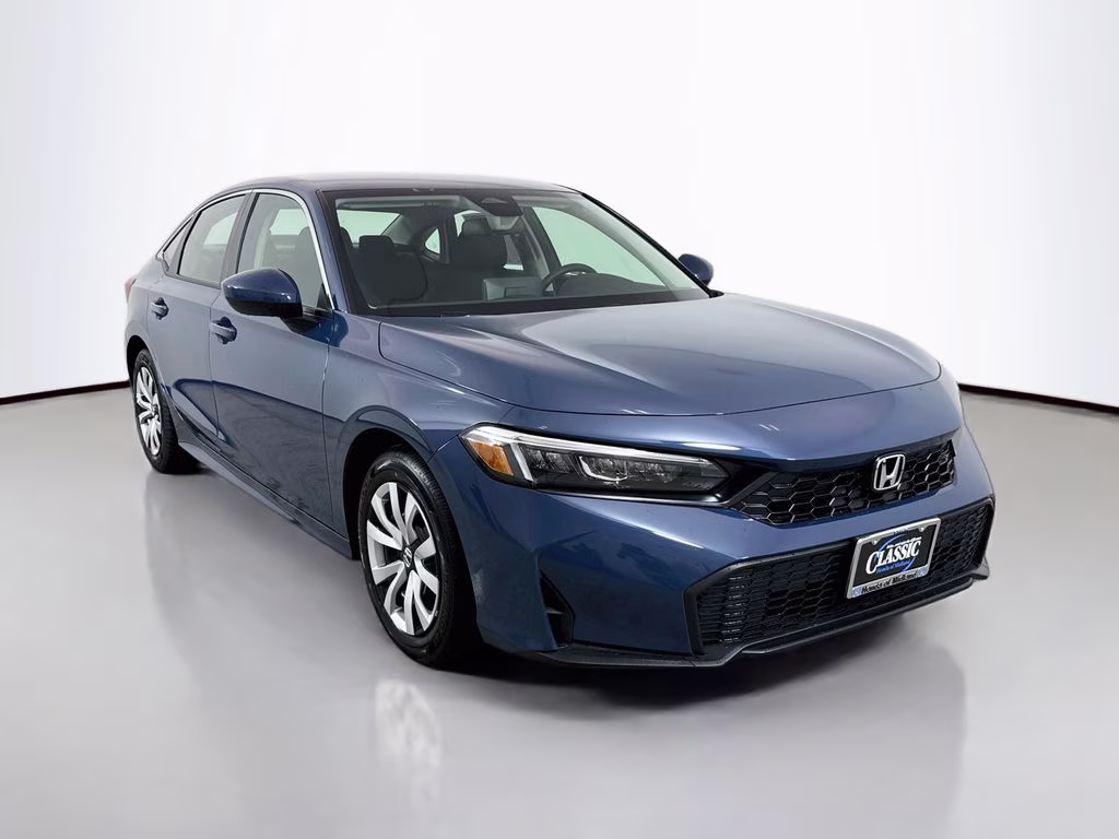 2026 Blue Lagoon Pearl Honda Civic LX FWD Sedan