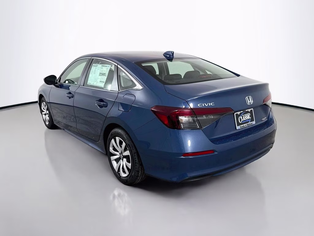 2026 Blue Lagoon Pearl Honda Civic LX FWD Sedan