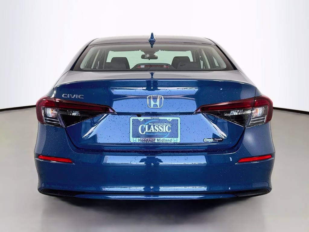 2026 Blue Lagoon Pearl Honda Civic LX FWD Sedan