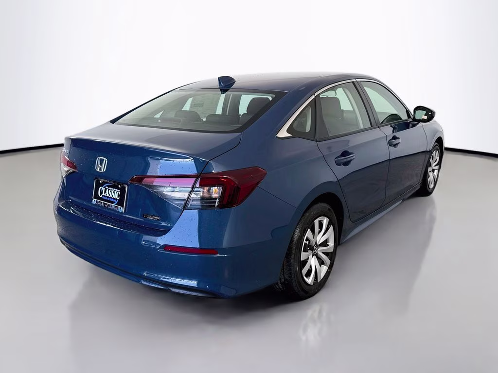 2026 Blue Lagoon Pearl Honda Civic LX FWD Sedan