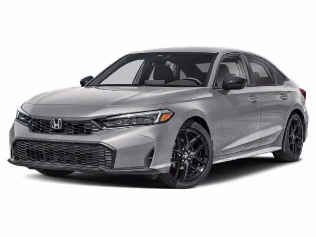 2026 Solar Silver Metallic Honda Civic Sport FWD Sedan