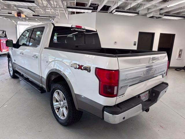 2018 White Platinum Metallic Tri-Coat Ford F-150 King Ranch 4X4 Truck
