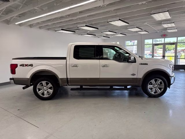 2018 White Platinum Metallic Tri-Coat Ford F-150 King Ranch 4X4 Truck
