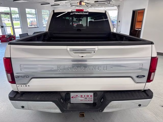 2018 White Platinum Metallic Tri-Coat Ford F-150 King Ranch 4X4 Truck