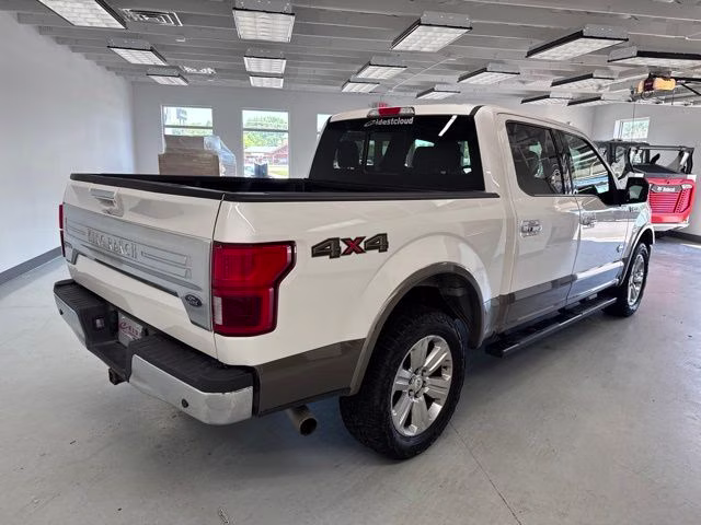 2018 White Platinum Metallic Tri-Coat Ford F-150 King Ranch 4X4 Truck