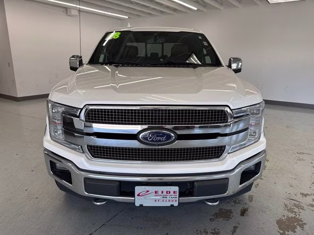 2018 White Platinum Metallic Tri-Coat Ford F-150 King Ranch 4X4 Truck