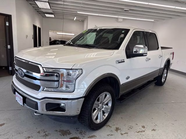 2018 White Platinum Metallic Tri-Coat Ford F-150 King Ranch 4X4 Truck